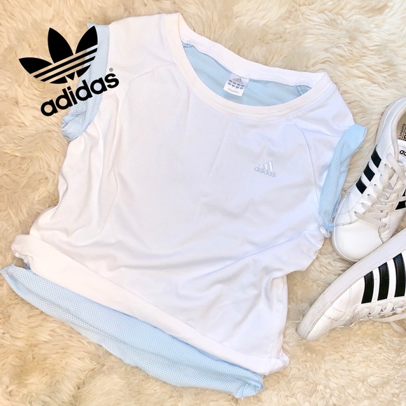 adidas Tops - ADIDAS Double Layer Mesh T-Shirt Top
